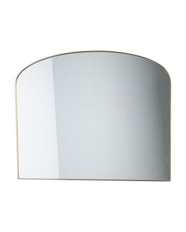 40x32 Brushed Metal Arch Mantle Or Wall Mirror | TJ Maxx