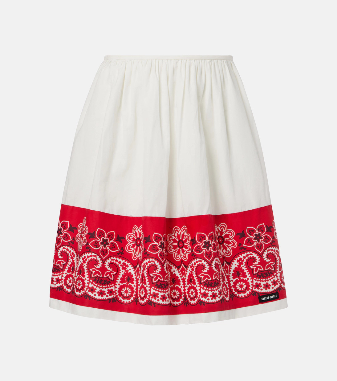 Bandana printed cotton poplin miniskirt | Mytheresa (US/CA)