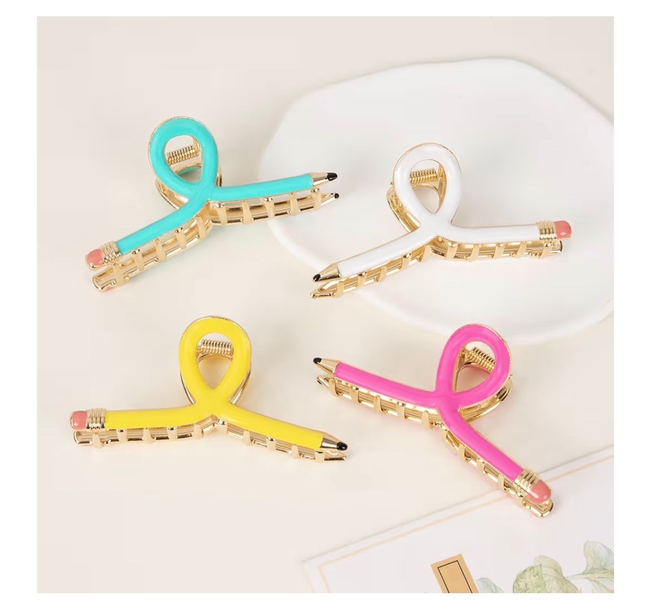 Cutest Pencil Hair Claw Clips for Teachers & Back-to-School ✏️💛

These pencil hair claw clips are the cutest accessory for back-to-school season! ✏️💕 Whether you’re a teacher heading back to the classroom or just love fun, school-inspired accessories, these clips add the perfect playful touch to any outfit. They hold your hair securely while making even a simple messy bun feel extra fun.

Available in a colorful 4-pack, they’re perfect for:
🍎 Teachers & school staff
✏️ Back-to-school outfits
📚 Teacher appreciation gifts
💛 Classroom celebrations
🎒 First day of school style
🎁 Cute gifts for your favorite educator

They’re functional, lightweight, and such a fun conversation starter during the school year. Pair them with your favorite teacher tee, cardigan, or denim jacket for an easy back-to-school look!

Teacher style, back-to-school accessories, pencil hair clip, claw clip, teacher gifts, teacher appreciation, classroom style, first day of school outfit, school fashion, cute hair accessories, Amazon finds, teacher essentials, colorful hair clips, educator gifts.

#LTKKids #LTKmomlife #LTKSeasonal