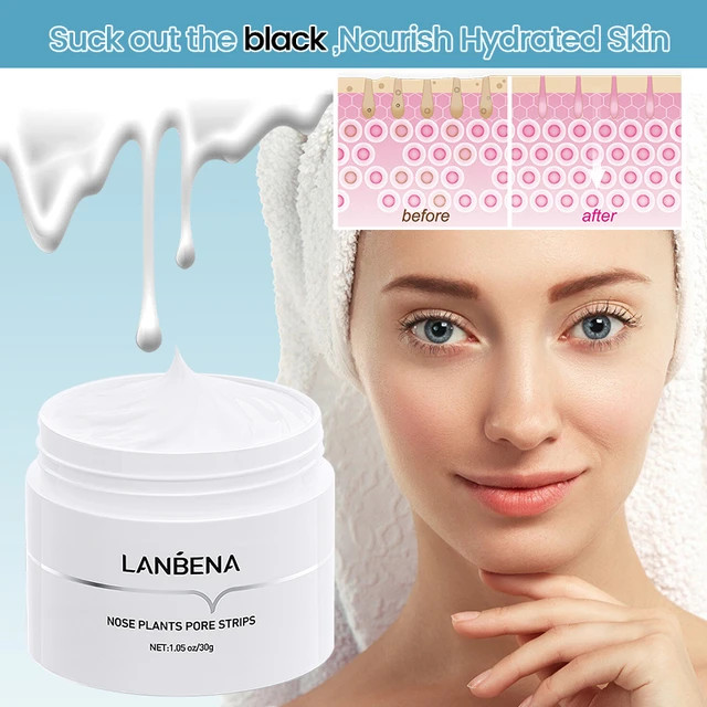 LANBENA-removedor de cravos, máscara Peel Off, extrato de aloe vera, controle de óleo, máscara... | Aliexpress BR (BR)