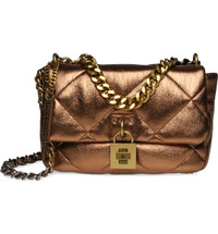 Click for more info about Terra Quilted Ombré Faux Leather Shoulder Bag