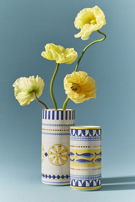 Bistro Tile Stoneware Vase: Italy Edition | Anthropologie (US)