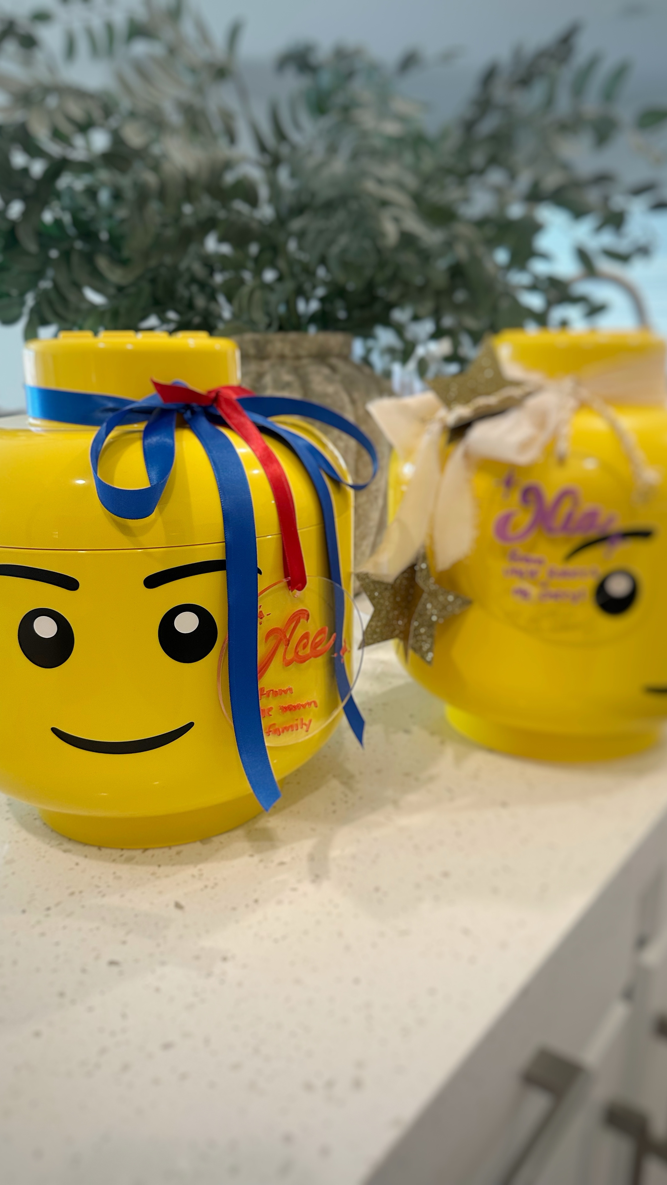 DIY Lego Gifts for kids or babies, these are the large Lego Storage Heads with acrylic tags. 
Perfect gift  for littles ✨

#LTKKids #LTKFamily #LTKBaby