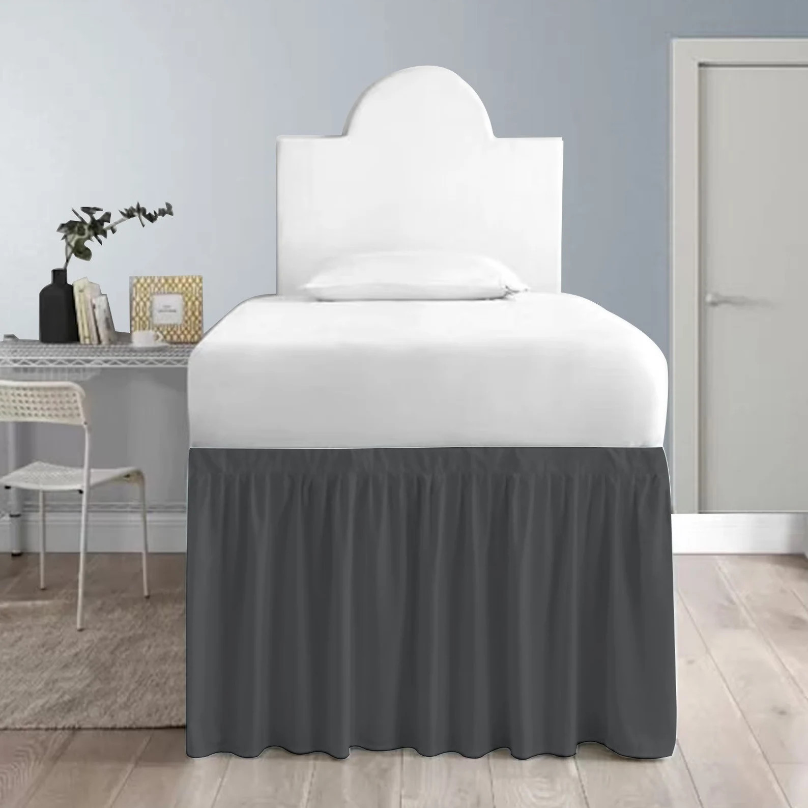 30” to 60” Drop Length Dorm Sized Cotton Bed Skirt 400 TC 100% Cotton | Etsy (US)