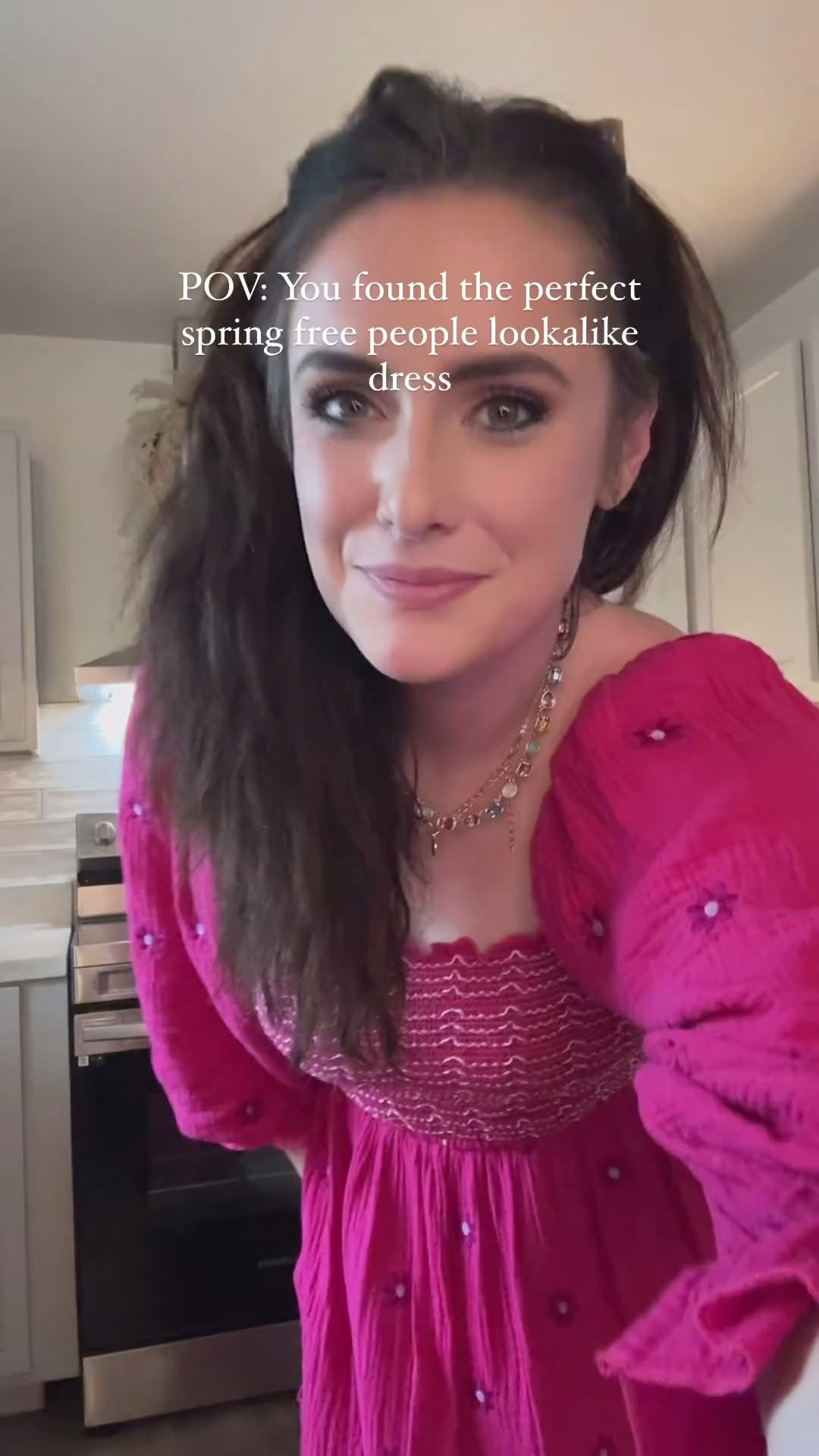 Free people lookalike dress from Amazon!  Bump friendly!

#LTKstyletip #LTKfindsunder50 #LTKVideo