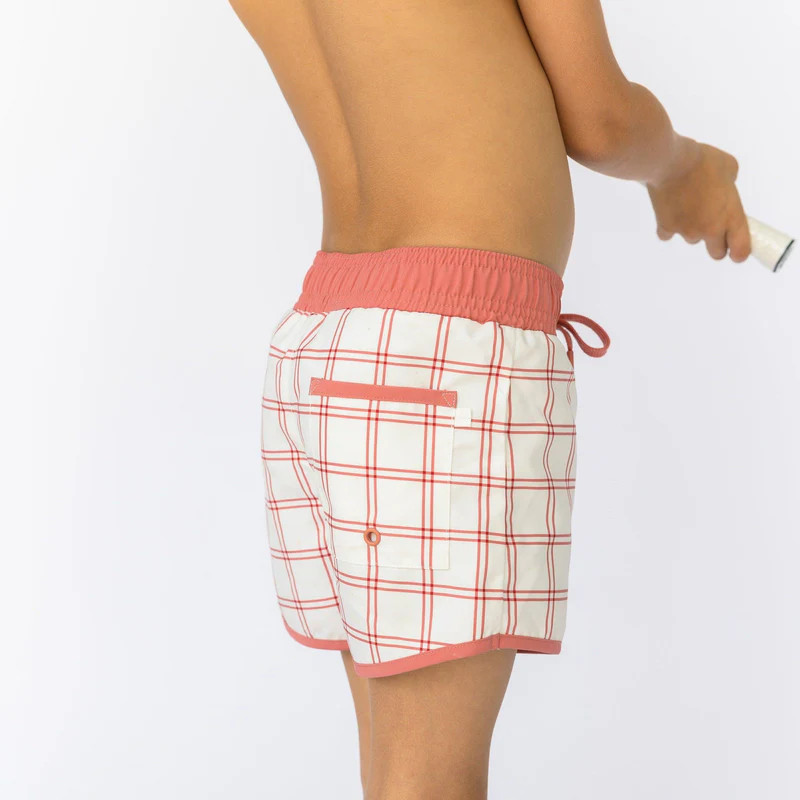 boys windowpane boardie | minnow