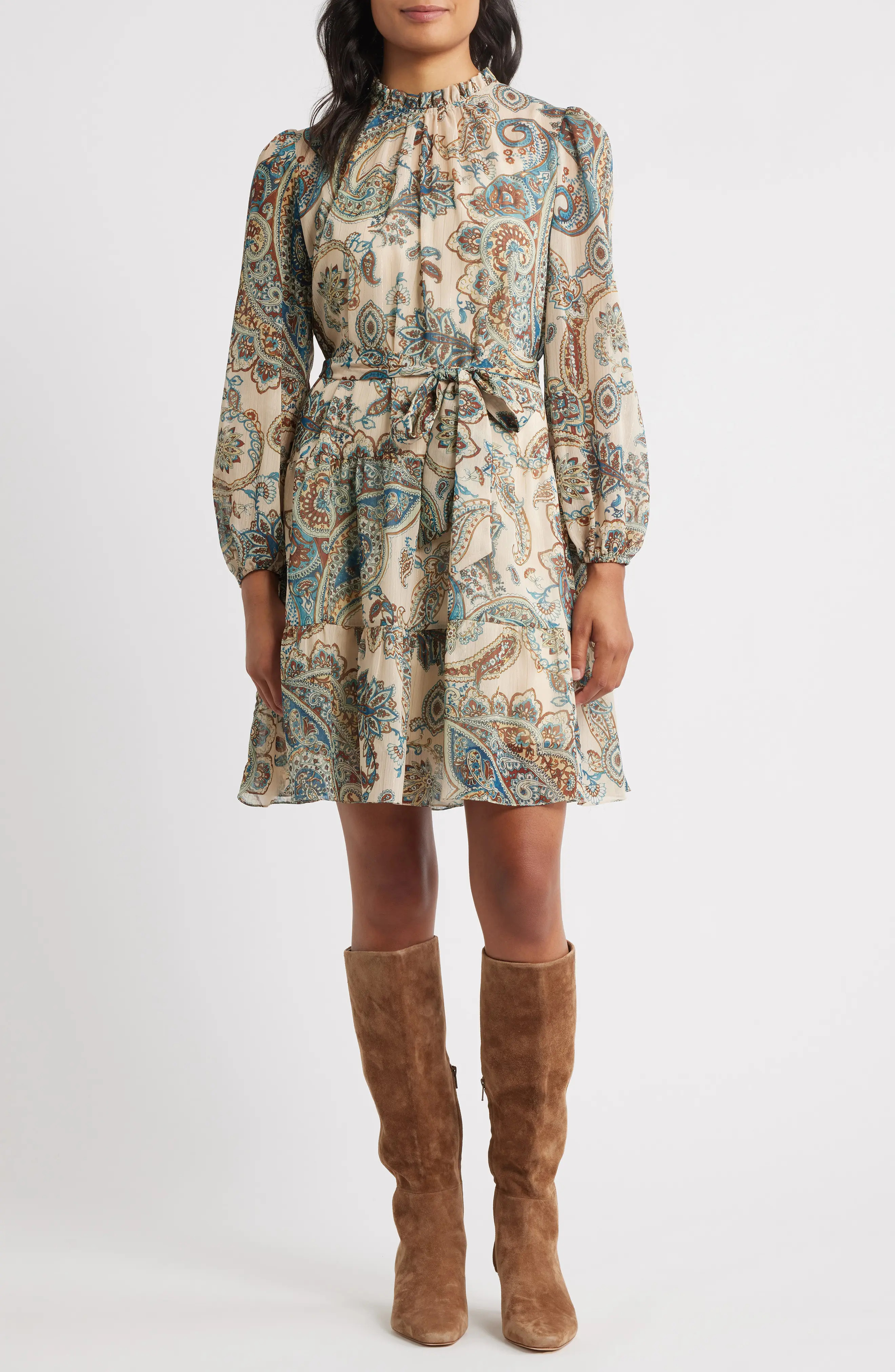 Julia Jordan Long Sleeve Babydoll Dress (Women) | Nordstromrack | Nordstrom Rack