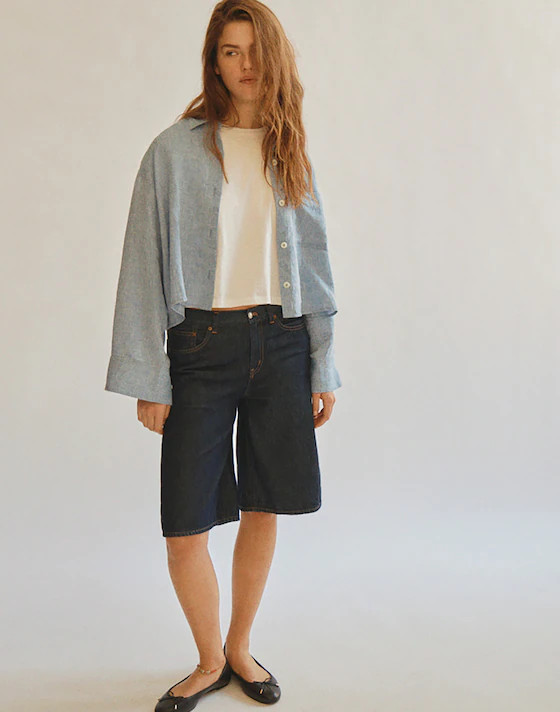 Straight-Hem Shirt in Linen | Madewell