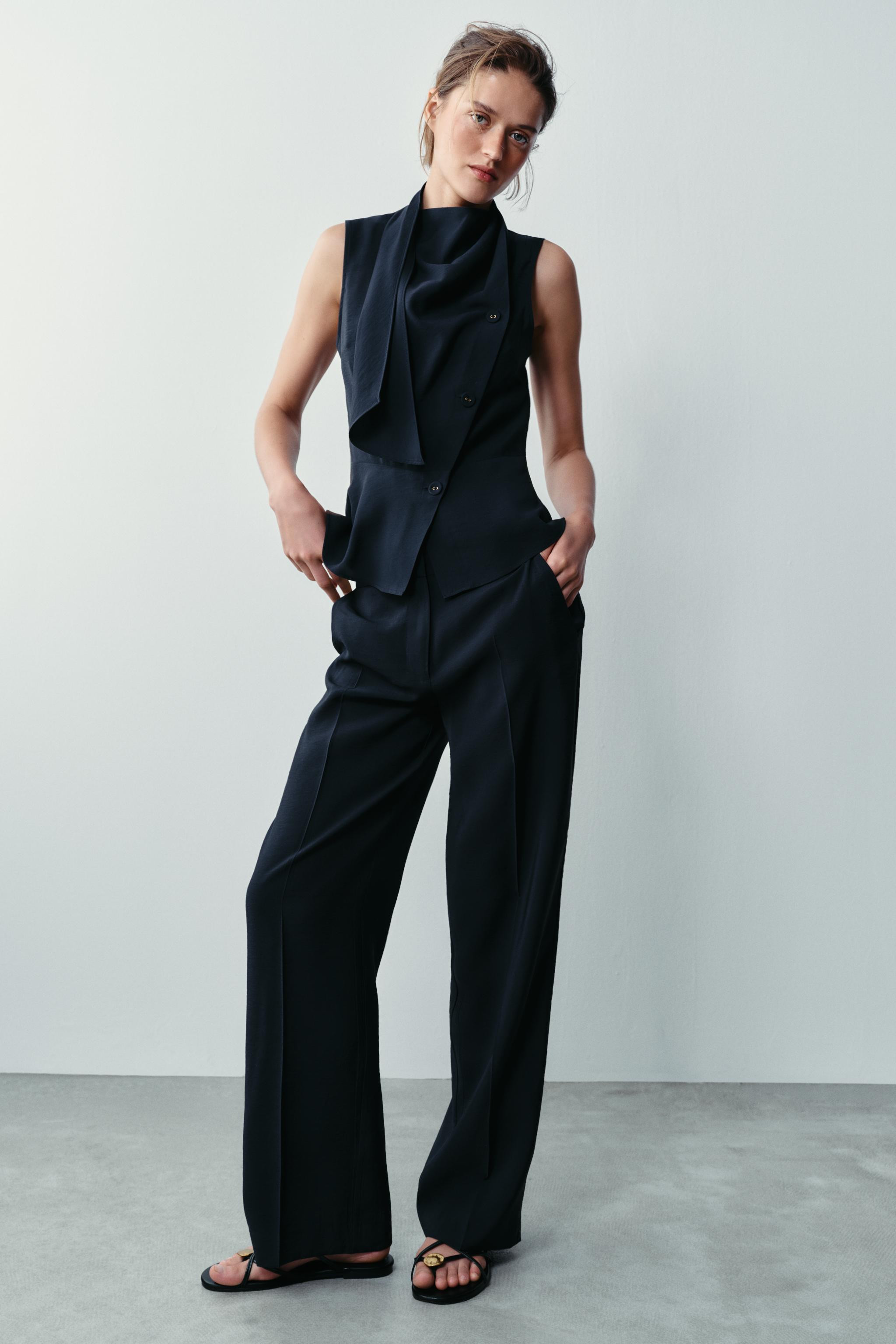 SCARF PEPLUM TOP | Zara UK