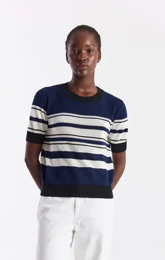 WISPR Textured Stripe Crewneck Top | Nordstrom | Nordstrom