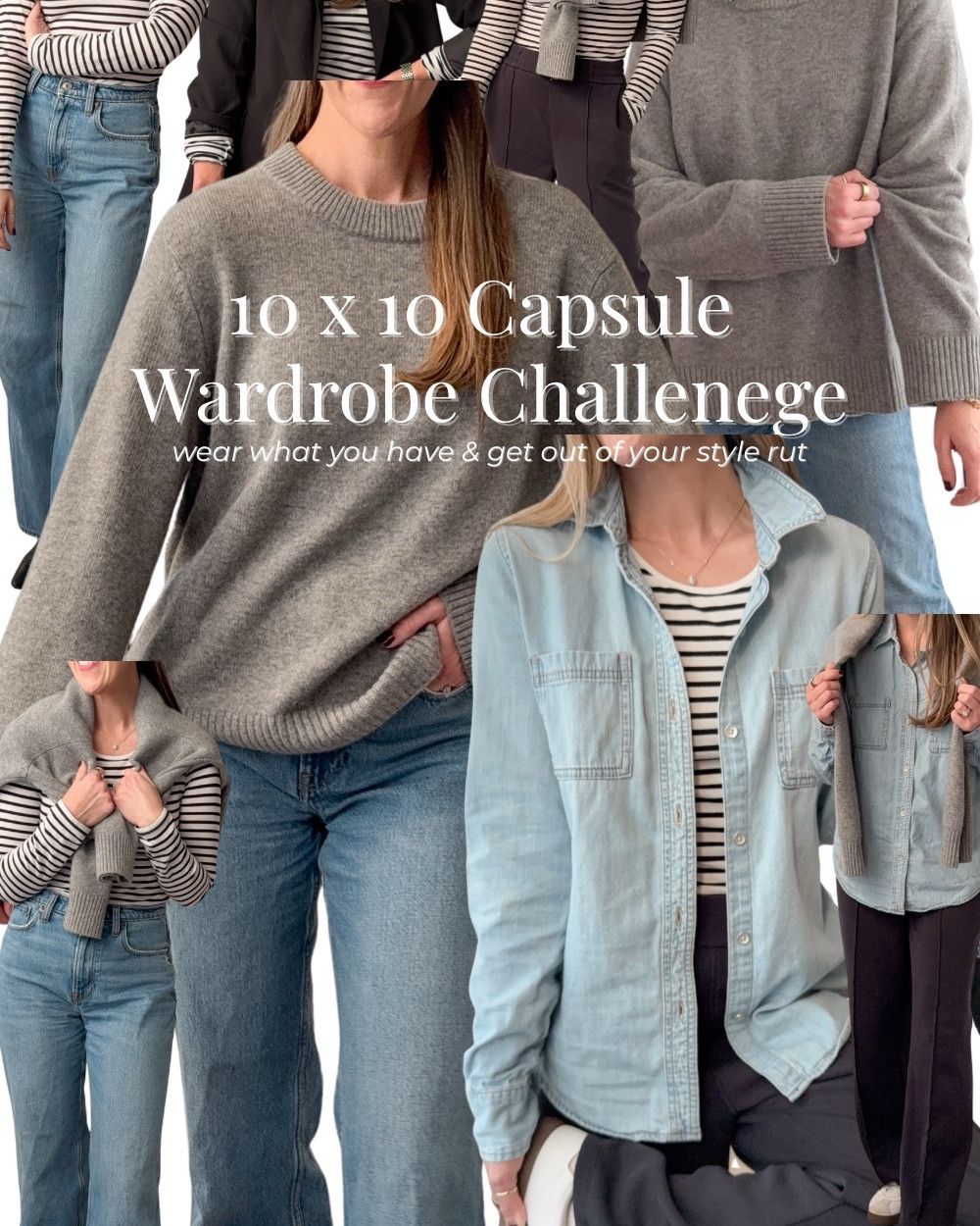 Looking for a little style inspo with what you already own? I’ve got you. 10x10 capsule wardrobe challenge. 

#nospendjanuary #capsulewardrobe #simplestyle

#LTKootd #LTKFindsUnder100 #LTKmomlife