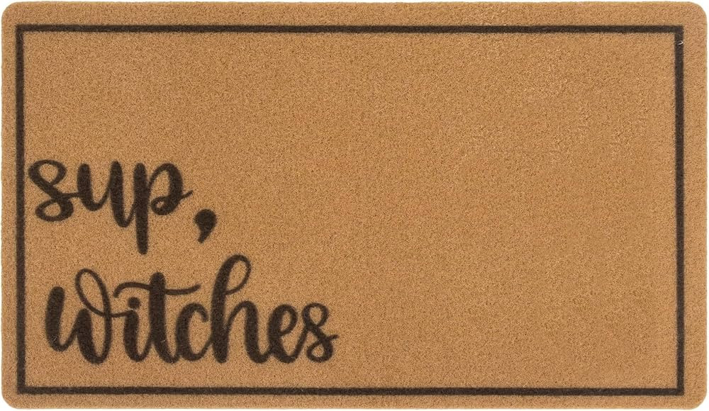 Halloween Welcome Mat Sup Witches Doormat 30x17 Inch, Witch Door Mat, Halloween Outdoor Mat, Hall... | Amazon (US)