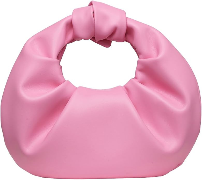 Verdusa Women's Ruched Evening Bag PU Leather Clutch Purse Trendy Small Hobo Handbag Wedding Gues... | Amazon (US)