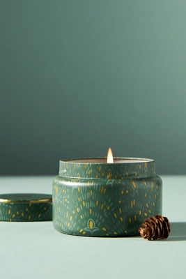 Capri Blue Fir & Firewood Tin Candle | Anthropologie (US)
