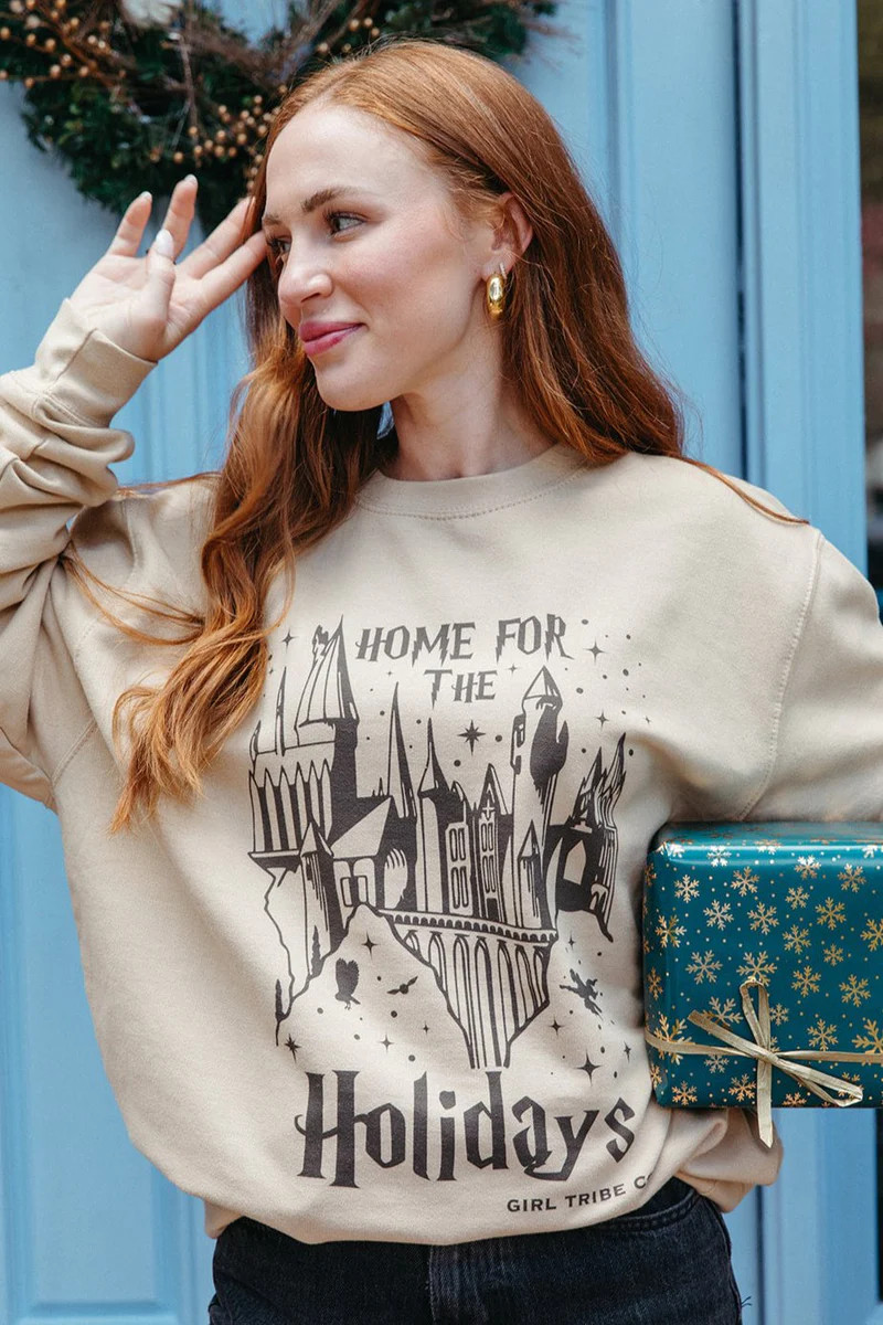 Home For The Holidays Sweatshirt - Girl Tribe Co. | Girl Tribe Co.