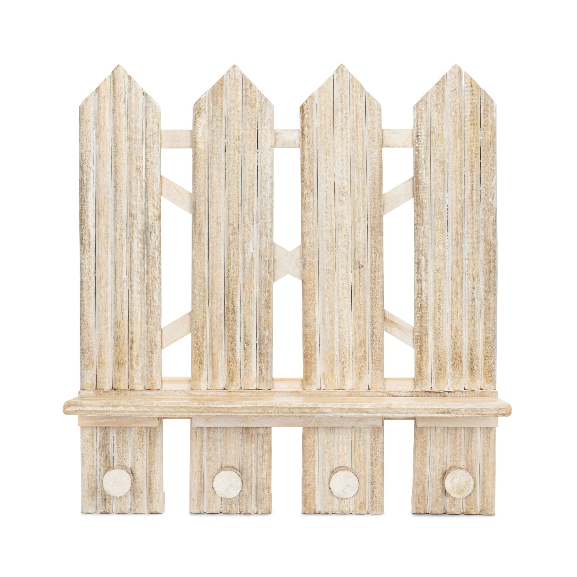 Charlie Farmhouse Wooden Fence Nursery Wall Decor Shelf | Crane Baby