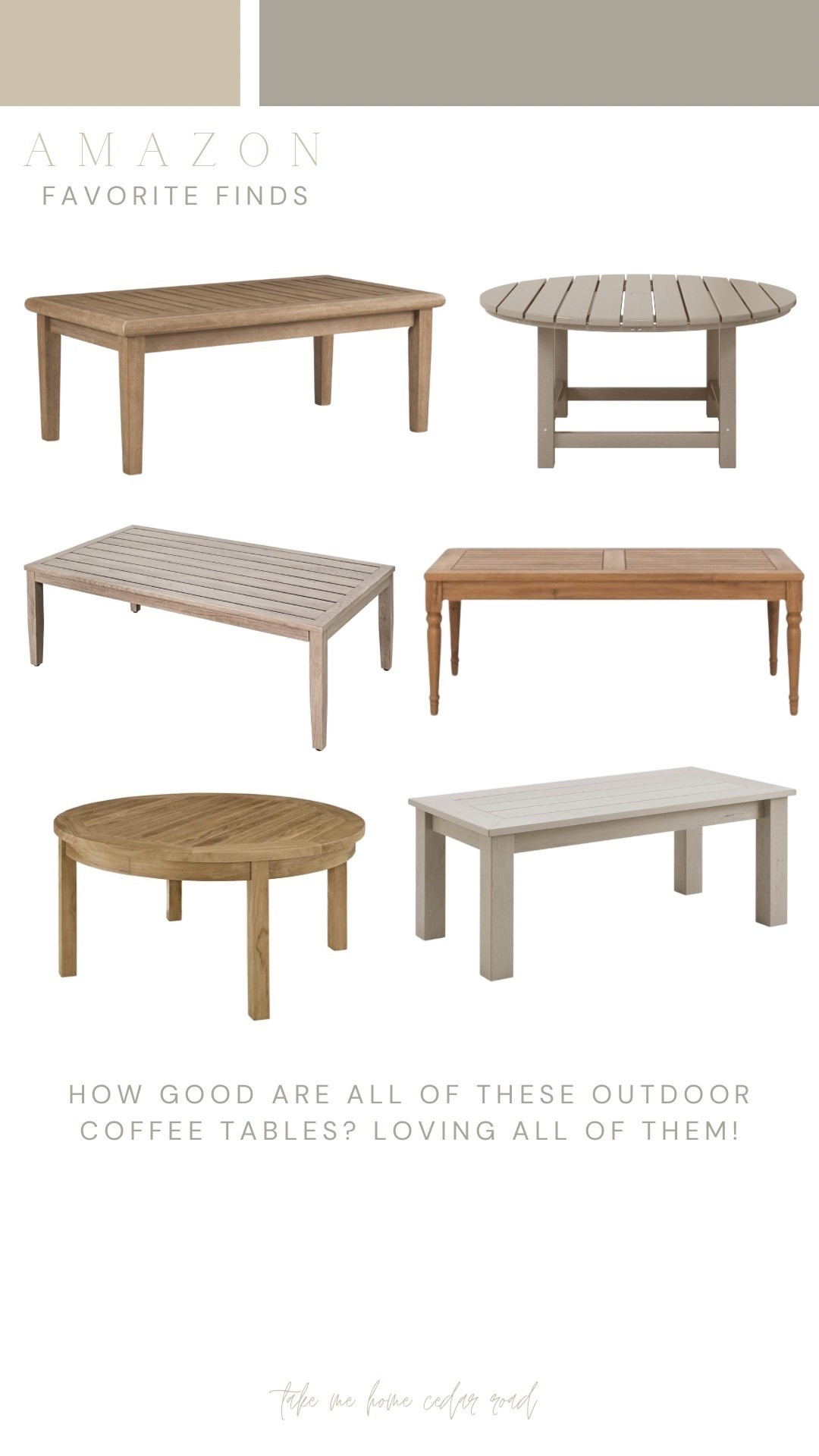 Outdoor coffee tables, all so good!!

Outdoor table, outdoor furniture, patio furniture, outdoor coffee table 

#LTKHome #LTKSaleAlert