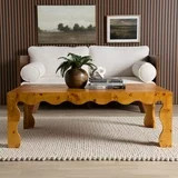 bali & pari Huxley Modern Coffee Table, Light Mappa Burl | Walmart (US)