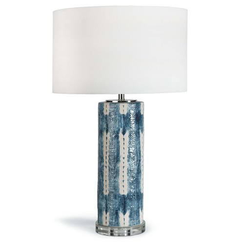 Regina Andrew Mali Coastal Ceramic Indigo Table Lamp | Kathy Kuo Home