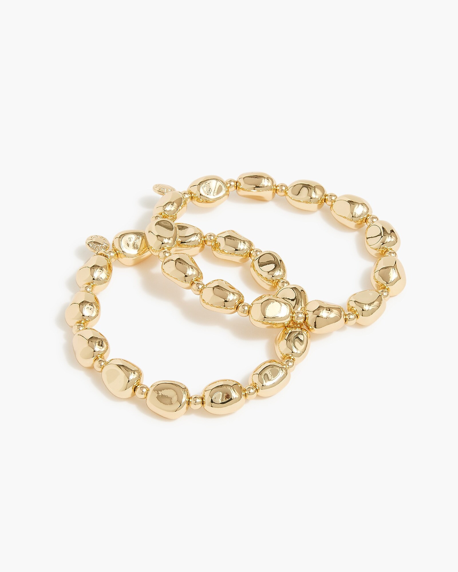 Pebble-bead stretch bracelets set-of-two | J.Crew Factory