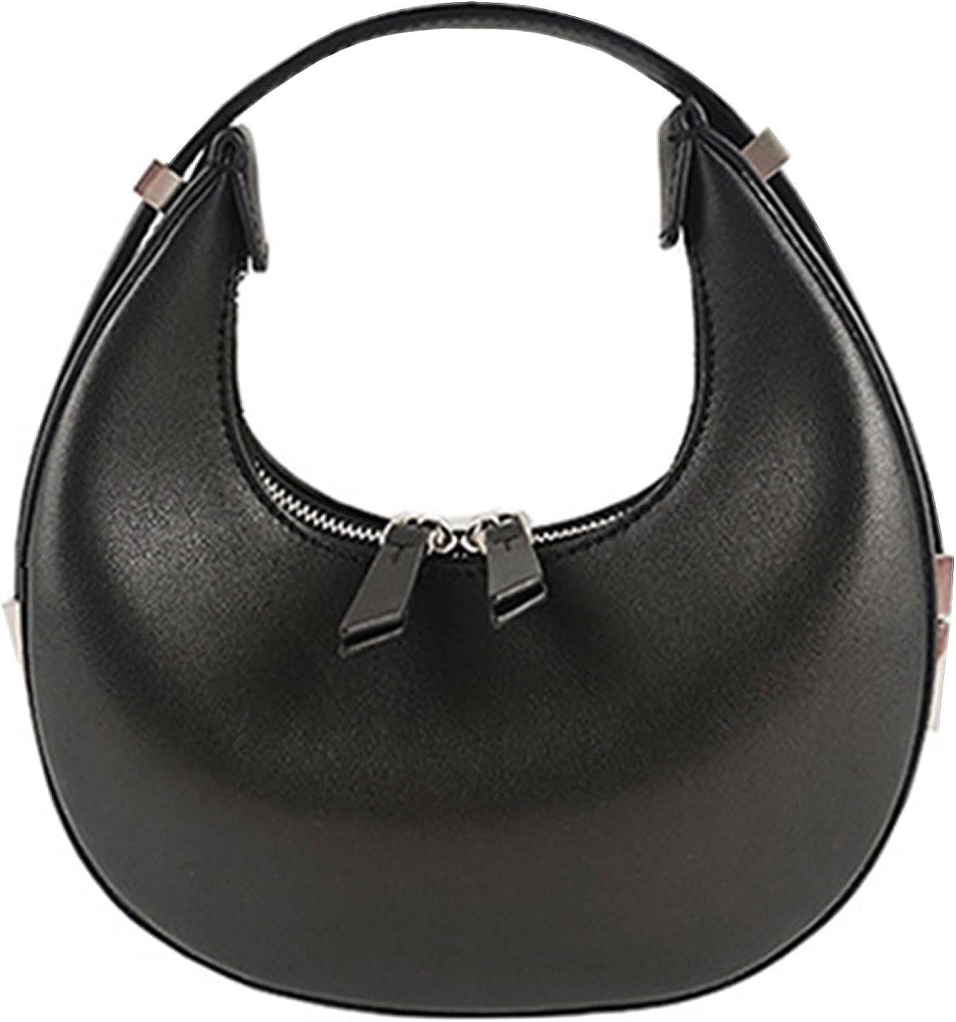 Small Purse for women,Trendy Cute Shoulder Bags Small Clutch Hobo Tote Handbag With Double Zipper Closure | Amazon (US)