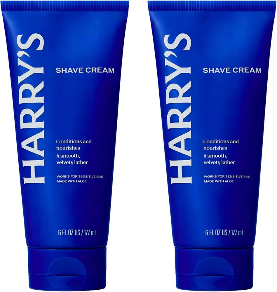 Harry's Shaving Cream for Men with Aloe and Eucalyptus - (2 Pack) 6 oz - Conditions Skin and Soft... | Amazon (US)