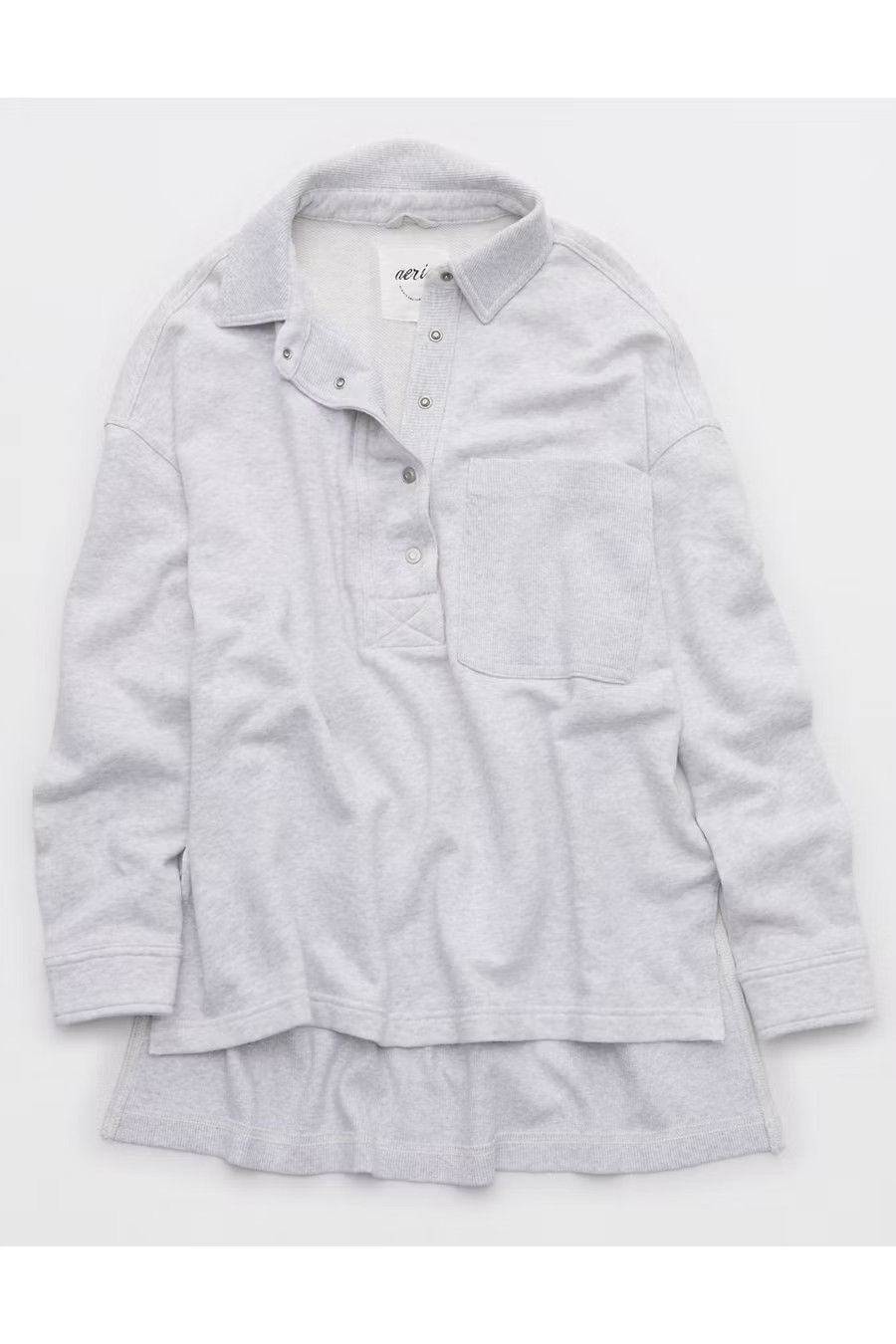 Aerie Chorewear Popover Sweatshirt Women's Light Heather Gray XXS | American Eagle Outfitters (US & CA)