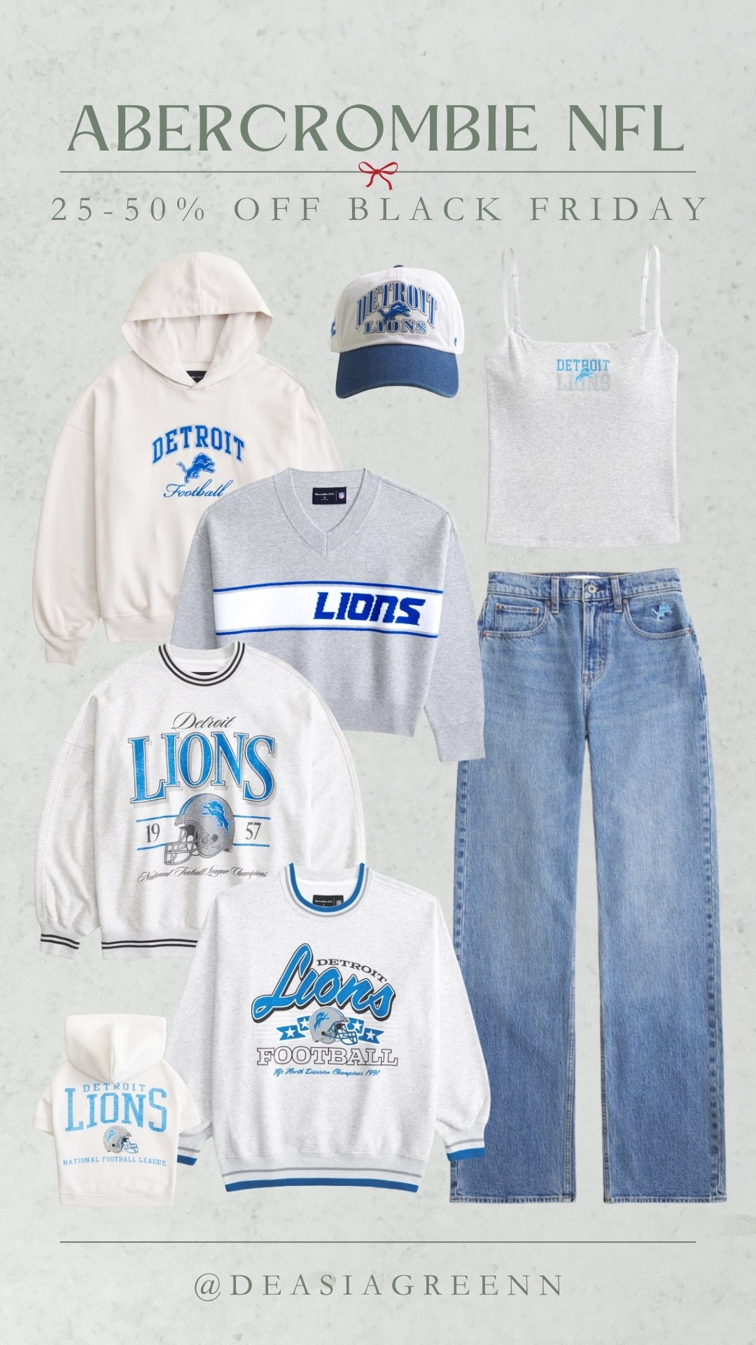 Abercrombie Black Friday sale is 25-50% off sitewide and NFL is included!! 💙🤍 

#LTKCyberWeek #LTKHoliday #LTKSaleAlert