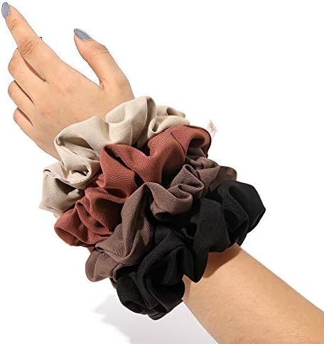 Scrunchies Hair Ties Big Large Scrunchie for Girls Women Thick Hair Cute Hairties Jumbo Scrunchy ... | Amazon (US)