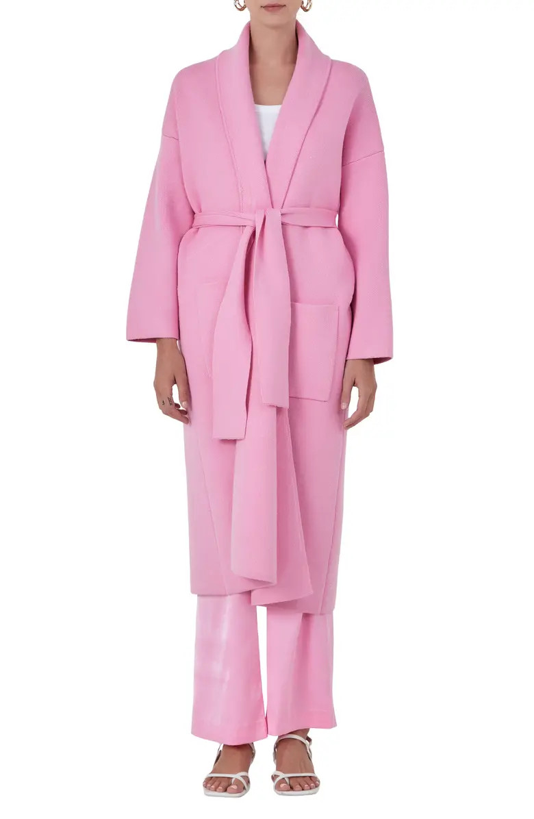 Longline Tie Belt Cardigan | Nordstrom