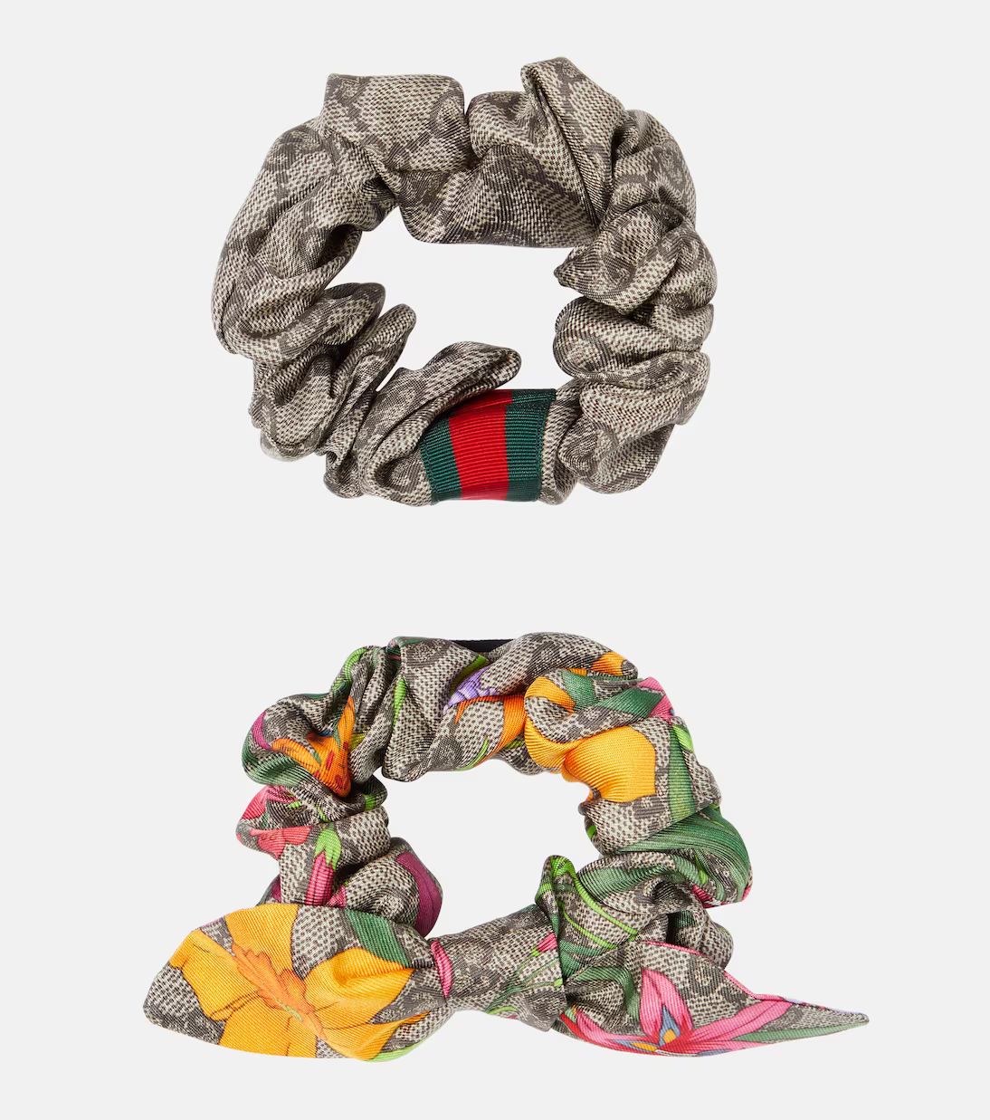 GG set of 2 silk scrunchies | Mytheresa (US/CA)