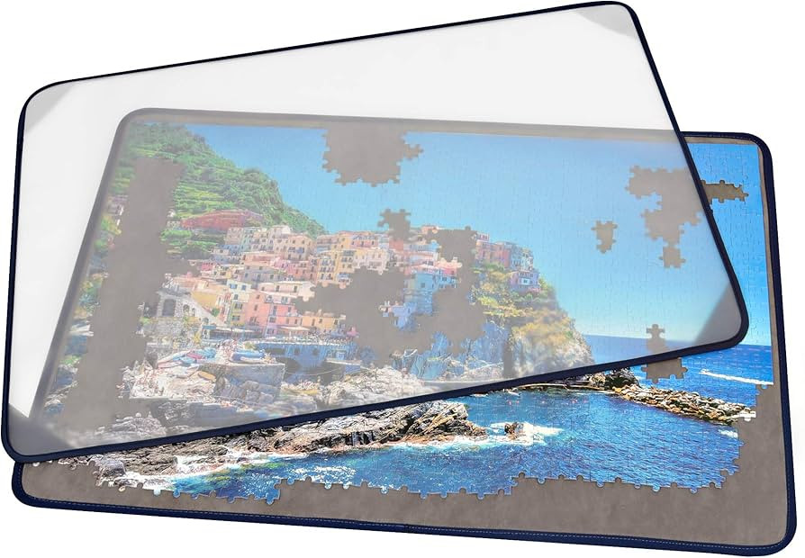 Tektalk Jigsaw Puzzle Board Portable Puzzle Mat with Puzzle Dustproof Cover for Puzzle Storage Pu... | Amazon (US)