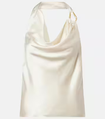 Elise halterneck silk satin top | Mytheresa (US/CA)