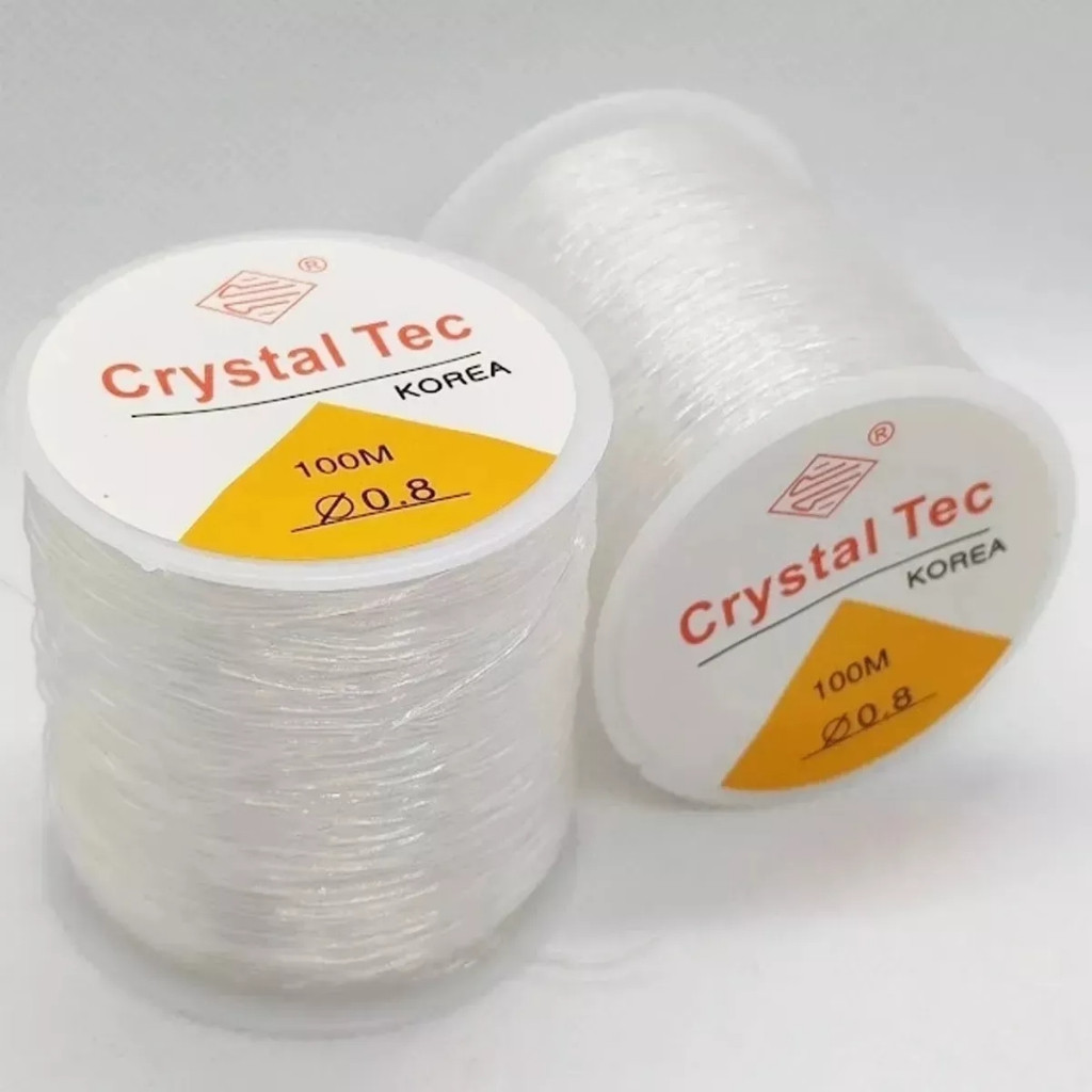 Fio De Silicone Elástico P/ Pulseiras - 0.8mm - 100 Metros | Shopee (BR)