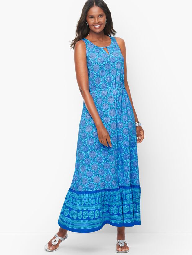 Knit Maxi Dress - Paisley Medallion | Talbots