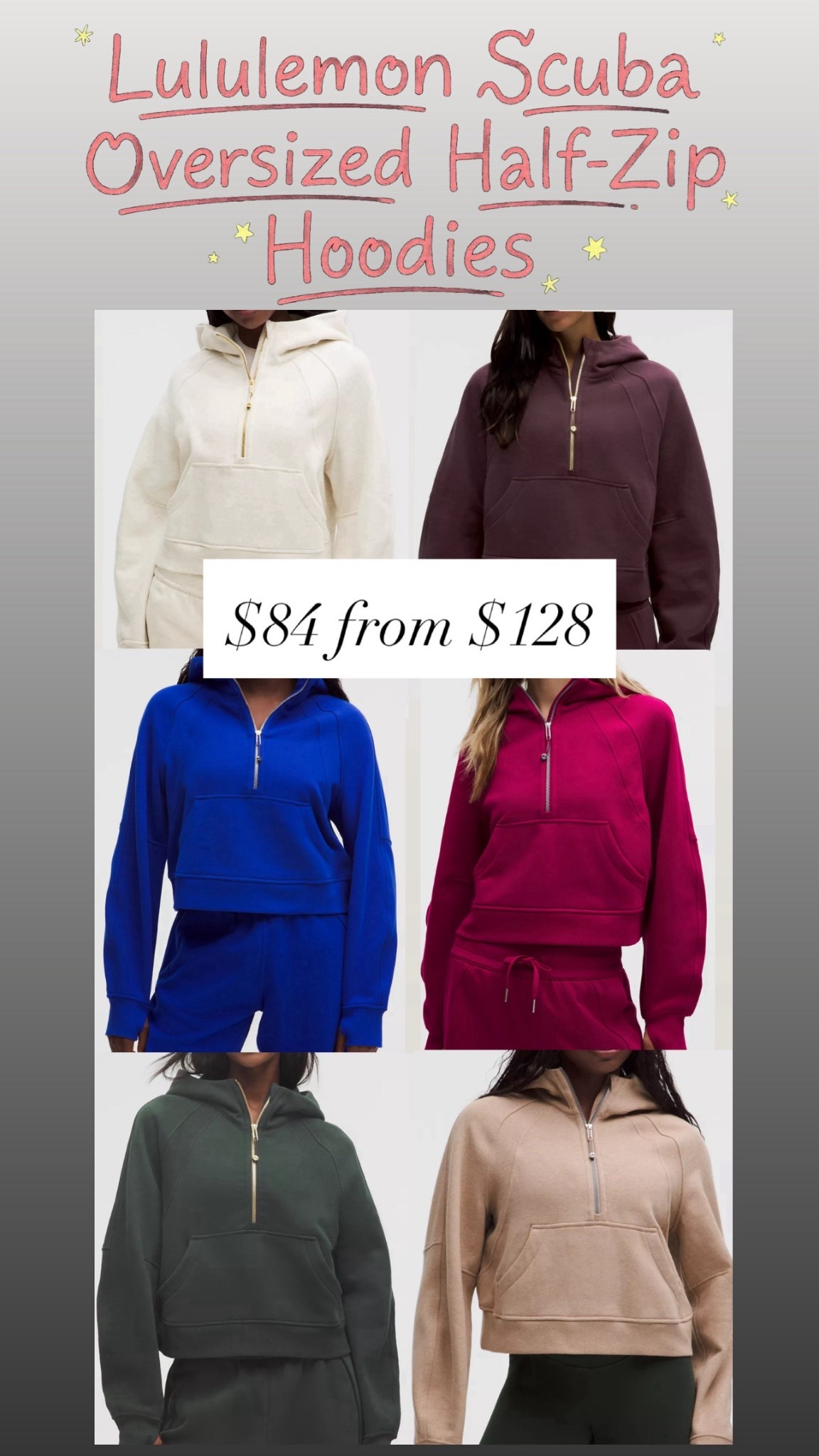 Lululemon Scuba hoodies are $84 from $128

#LTKSaleAlert