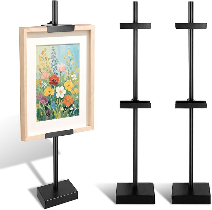 2 Pcs Adjustable Tabletop Easel Stand-Up to 29" H Frame Holder Stand Table Easels for Picture Fra... | Amazon (US)
