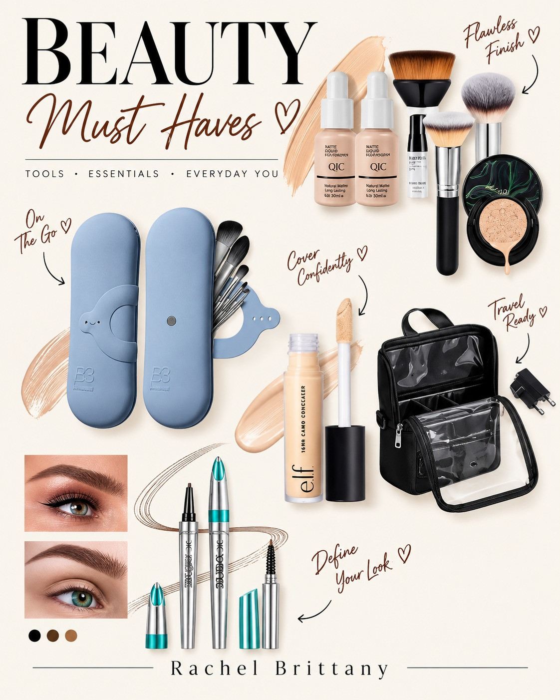 Travel light and look flawless! Perfect makeup essentials for on-the-go beauty. #TravelBeauty
 

 #LTKU #LTKSaleAlert #LTKBeauty