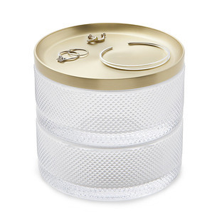 Umbra® Round Tesora Jewelry Organizer Glass | The Container Store
