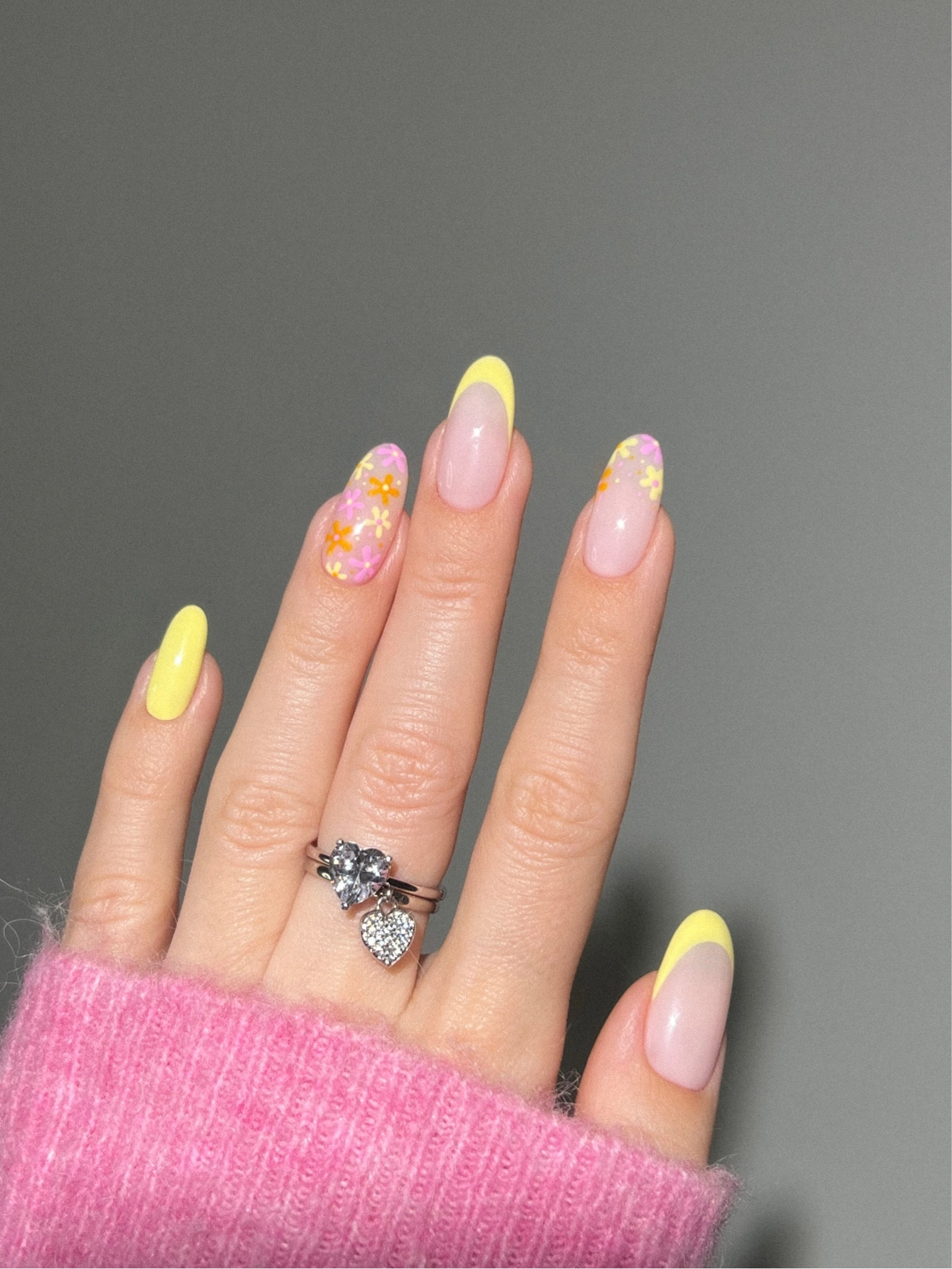 Your early spring nail art inspiration styled with cute pink sweater 🌼✨🌸

#LTKstyletip #LTKbeauty #LTKFind