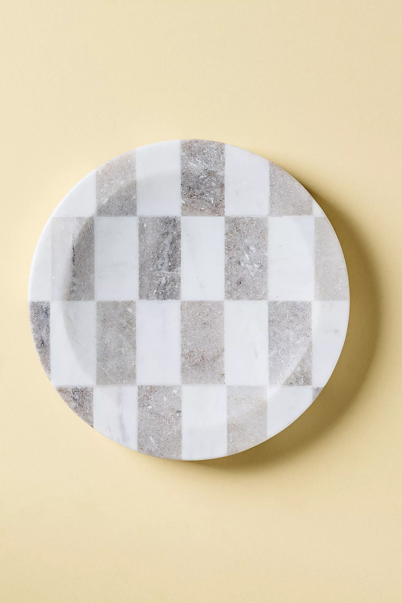 Round Marble Checkered Trinket | Anthropologie (US)