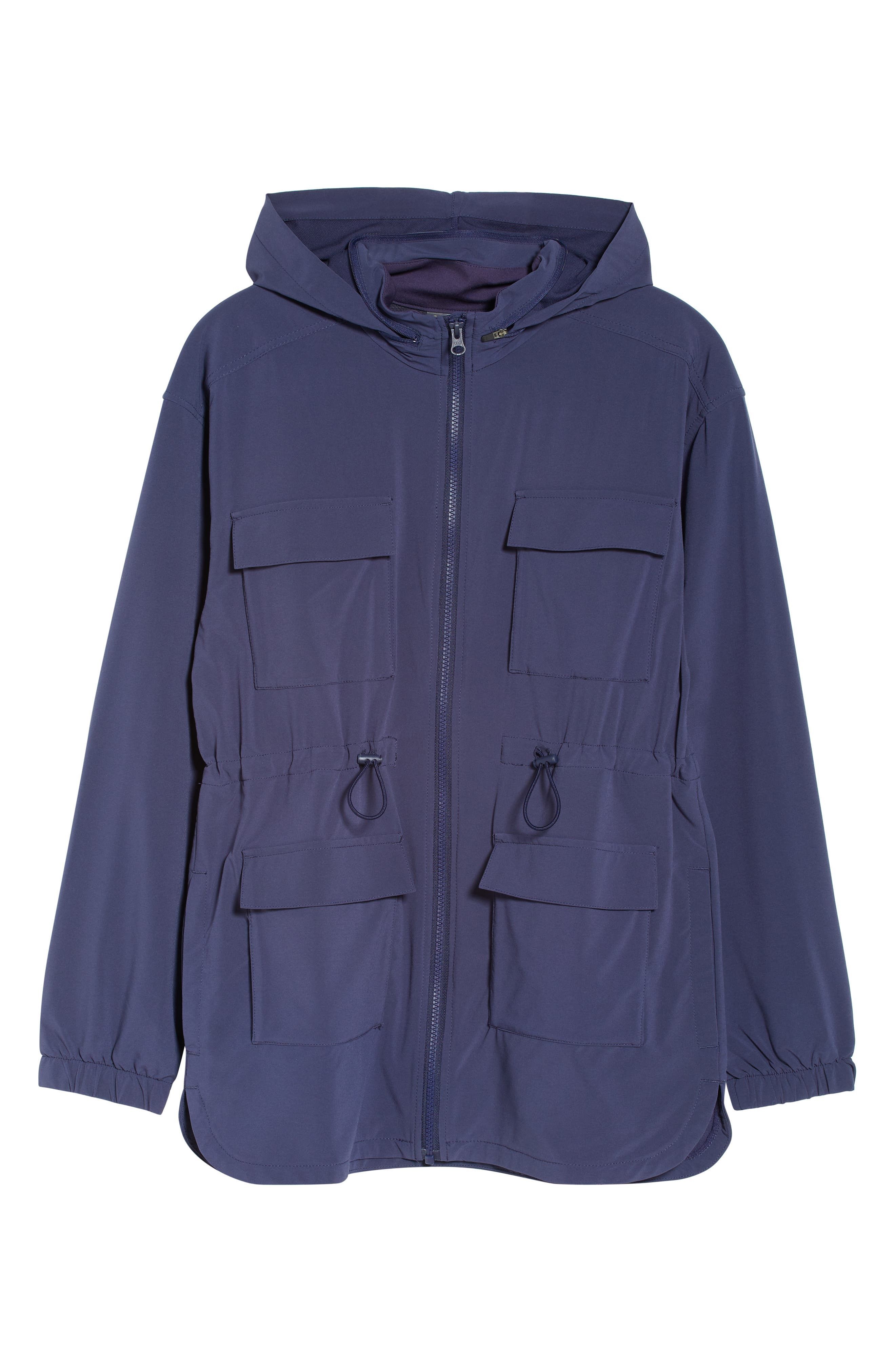 ZELLA Getaway Hooded Utility Jacket in Navy Nightfall at Nordstrom, Size Small | Nordstrom