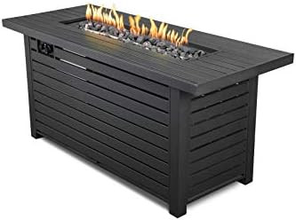 Hanie Design BFP-203 Parkside Propane Gas Fire Table, Black | Amazon (US)