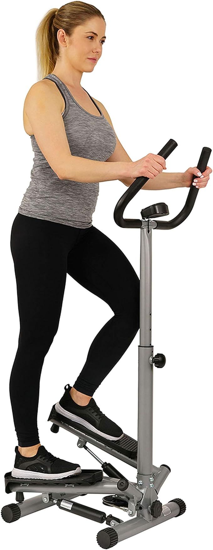 Sunny Health & Fitness Twist Stepper Step Machine w/Handle Bar and LCD Monitor - NO. 059 | Amazon (US)