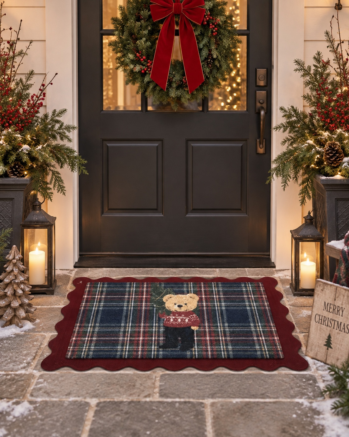New plaid teddy doormat 

 #LTKSeasonal #LTKHome