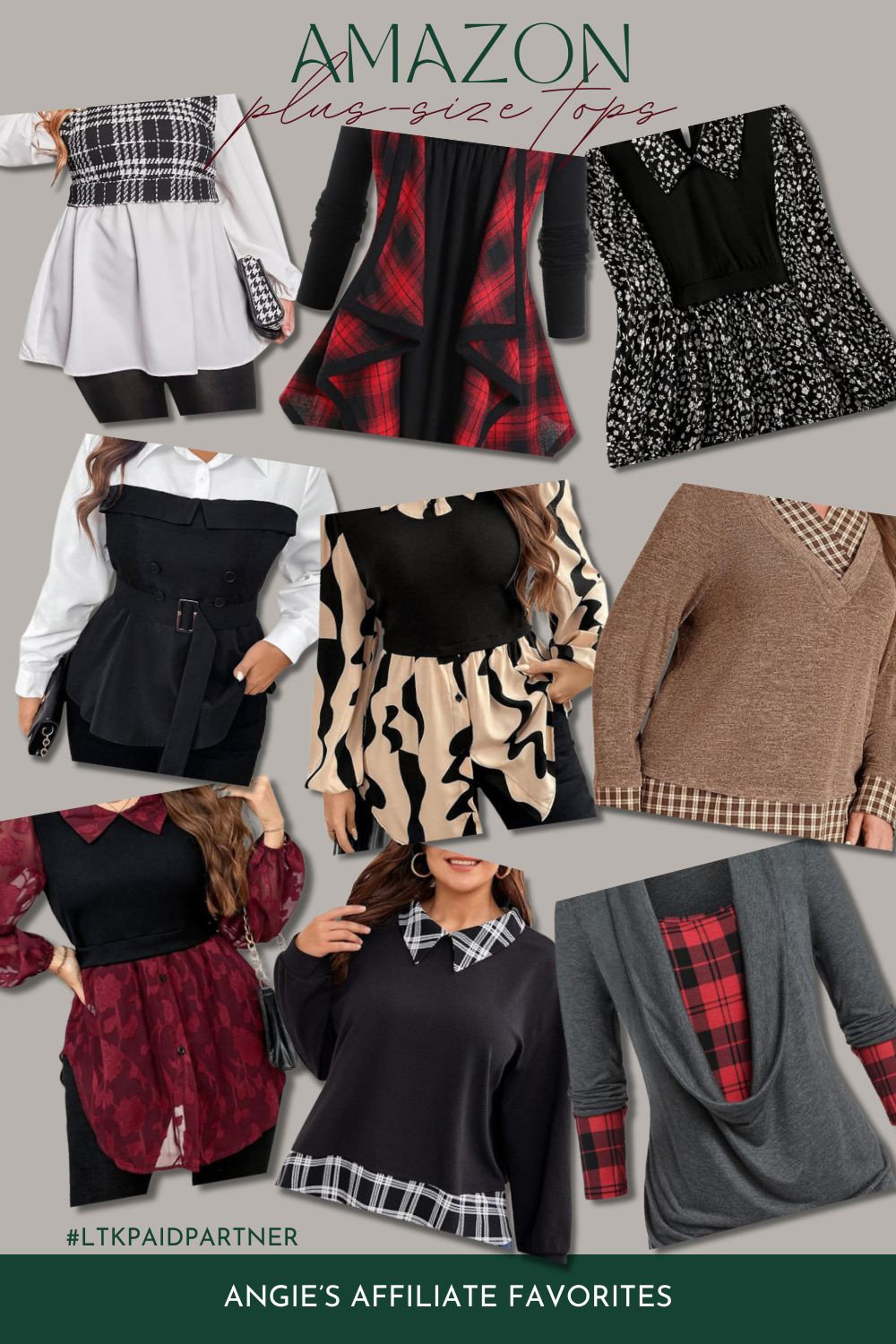 #paidpartner
✨ Stylish & Comfy Plus Size Tops – Made to Flatter! ✨

Upgrade your wardrobe with plus size tops that combine comfort, style, and the perfect fit! These tops are designed to celebrate your curves and keep you looking fabulous every day. 💖

Why You’ll Love Them:
🌟 Flattering Fits – Tailored to highlight your best features.
👚 Versatile Styles – Perfect for work, weekends, and everything in between.
🌸 Comfort First – Soft, breathable fabrics that move with you.
🛒 Sizes for Every Body – Available in a full range of sizes and colors!

✨ Tap to shop and refresh your look with confidence! #amazontops #plussizetops #curvy #peplumtops  

 #LTKStyleTip #LTKPlusSize