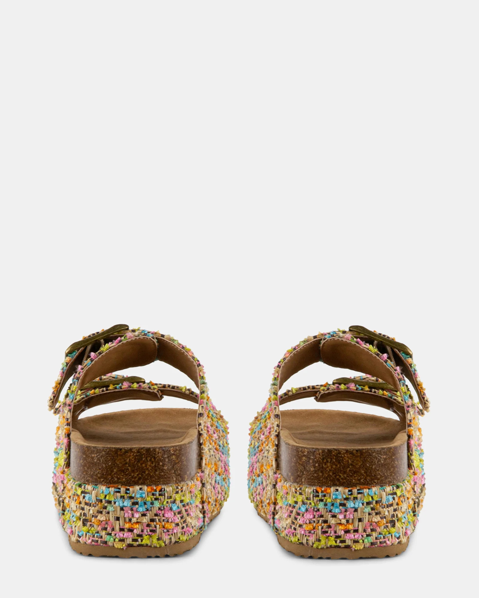 DECEPTIV Bright Multi Platform Sandals | Women's Designer Sandals | Steve Madden (Canada)