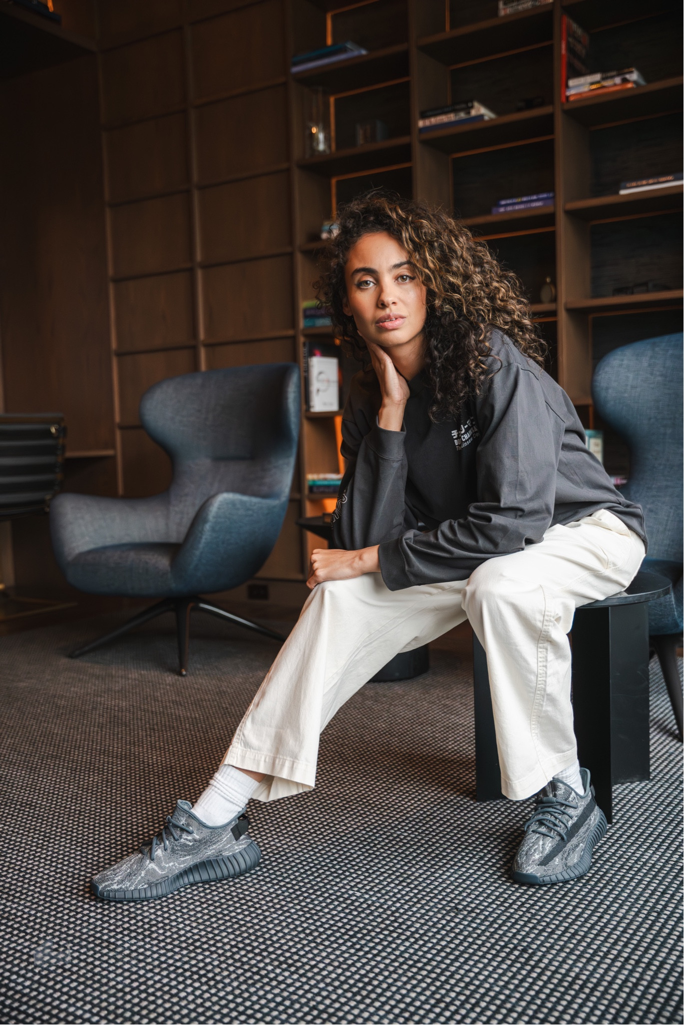 The Yeezy 350v2 MX Dark Salt is not only comfortable, but a great colorway to pair with both casual and dressy looks come fall and winter.  I paired it here with light pants and a long sleeve tee from one of my favorite anime shows! #yeezy #anime #sneakers #streetwear 

#LTKmens #LTKshoecrush #LTKstyletip