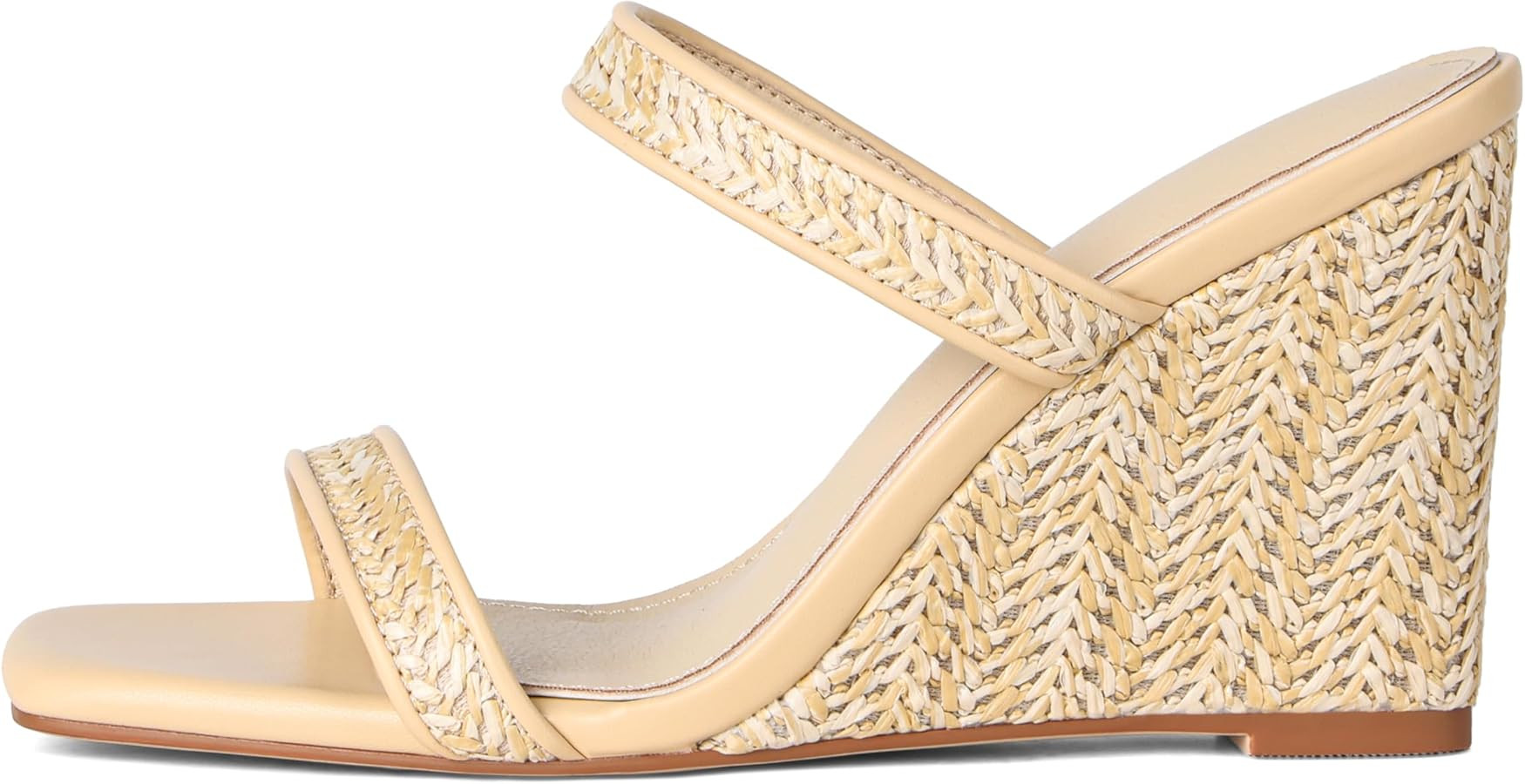 Amazon.com | EQAUDES Wedges Heels for Women Dressy Beach Sandals - Espadrilles, Square Toe, Summe... | Amazon (US)