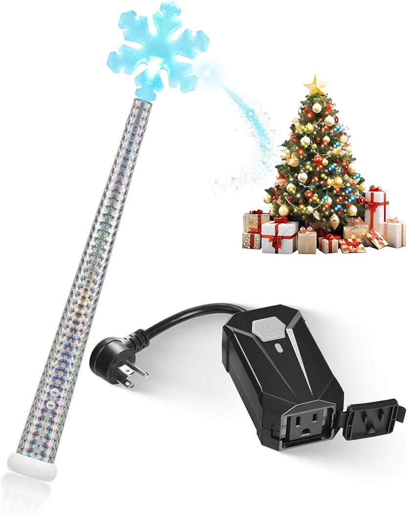 Wireless Remote Control Outlet Switch for Christmas Tree Lights, Magic Christmas Wand with Music,... | Amazon (US)
